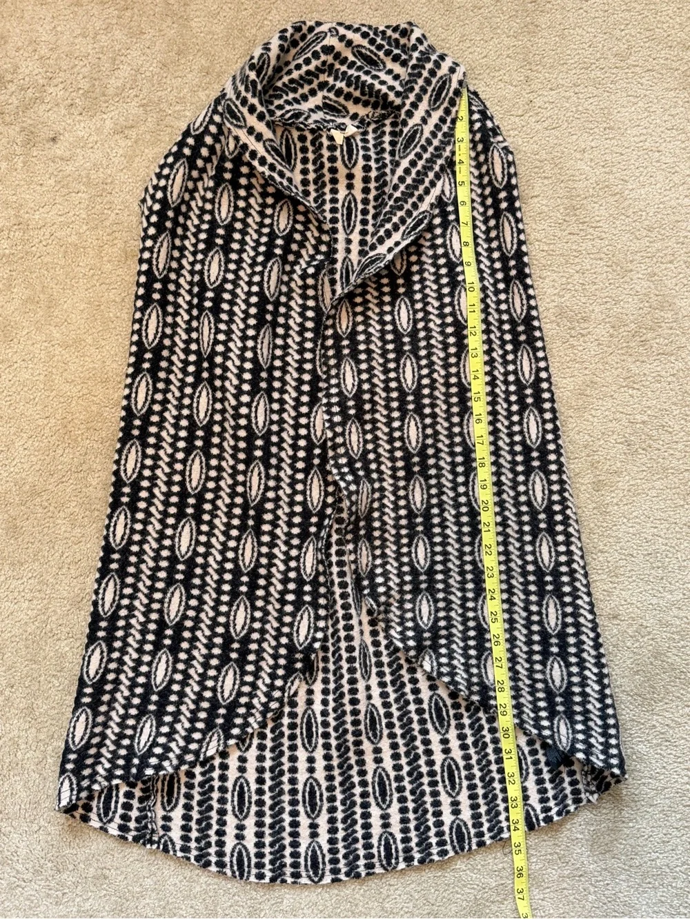 Moth Sleeveless Long Open Cardigan
